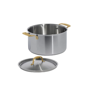 Cazuelas de diseño moderno en negro con perillas de calidad superior Metalware de uso regular de hoteles de lujo - Product Image 6