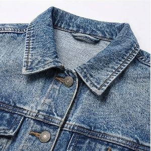 Chaqueta Vaquera de Mezclilla de Algodón Transpirable para Mujer, Hecha a Medida, de Calidad al por Mayor, Chaqueta de Invierno, Moda Casual, Color Personalizado - Product Image 4