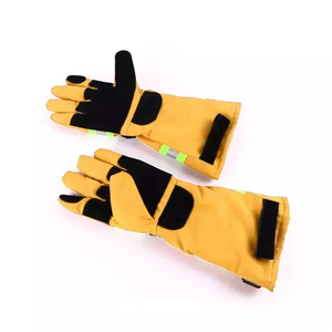 ถุงมือเชื่อมหนังวัวแยกถุงมือหนังทนความร้อนถุงมือหนังป้องกันมือออกแบบโลโก้ได้ตามต้องการ - Product Image 2