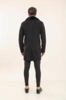 Manteaux d'hiver/automne pour hommes, faits à la main, de qualité supérieure, en fourrure, respirants, en cuir véritable, en laine, en peau de mouton, parkas tissés