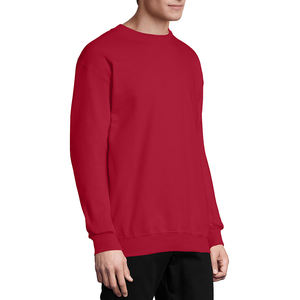 Color sólido hombres sudadera algodón polar Sudadera con capucha liso al por mayor OEM ODM proveedor - Product Image 3
