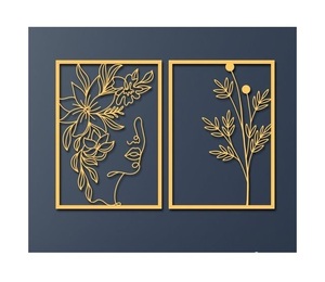 Arte de pared de metal hecho a mano de primera calidad con intrincados detalles geométricos ideales para el estilo interior contemporáneo - Product Image 3