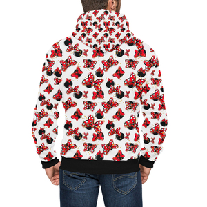 เสื้อฮู้ดมีซิปสำหรับผู้ชายผ้าฝ้าย100% โลโก้ที่กำหนดเองได้เสื้อฮู้ดโอเวอร์ไซส์ย้อมสีล้วนสำหรับฤดูใบไม้ร่วง - Product Image 2