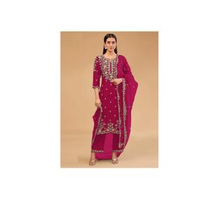 Top Vichitra de créateur d'excellente qualité avec fil riche et Dupatta élégant pour la fête de mariage disponible au meilleur prix - Product Image 1