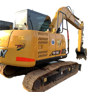 Mini-excavatrice sur chenilles hydraulique d'occasion Sany SY75C, 7,5 tonnes, moteur testé et inspecté, composants d'origine en STOCK - Product Image 4