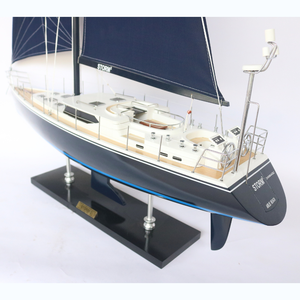 Gia Nhien Diseño personalizado del fabricante STORM 2 Modelo de barco de madera Barco de metal de madera Náutica de alta calidad Modelo de barco Artesanía tallada - Product Image 6