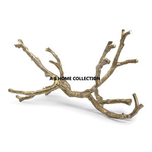 Escultura chapada en plata con forma de hoja de Metal de aluminio grabada personalizada decoración atractiva de lujo centro de mesa tendencia - Product Image 5