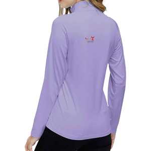 Haute qualité grande taille confortable et couleurs personnalisées et logo t-shirt à demi-zip pour femmes en stock - Product Image 3