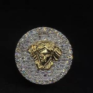 customized moissanite Diamond Iced Out Diamond <b>Ring</b> in 18kt for <b>men</b> - Product Image 1