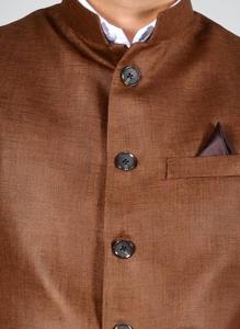 Premium Quality Custom Made Mens <b>Waist</b> <b>Coat</b> Coffee Color for Weddings Parties Corporate Wear and Export Market Available at Sale - Product Image 3