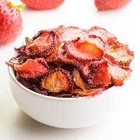 Super Heerlijke Handgemaakte Biologische Gedroogde Aardbeien Natuurlijk Fruit Smaak Vacuüm Pack Medium/Groot Formaat Fabriek Direct Premium