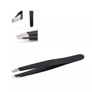 Eyebrow Tweezers Colorful Beauty <b>Hairs</b> <b>Makeup</b> Tools Stainless Steel Slanted Eyebrow Tweezers - Product Image 3