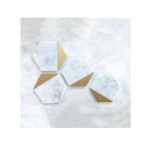 Planche à découper écologique hexagonale de luxe pour usage domestique en bois de marbre et Offre Spéciale en plastique! - Product Image 1