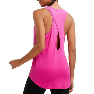 Débardeur découpé au dos pour femmes Élégant et respirant pour vêtements actifs Nouveau Offre Spéciale Confortable Séchage rapide Sexy Casual Femmes Débardeur - Product Image 2