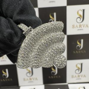 Colgante Personalizado de Moissanita VVS D, Plata de Ley 925, Oro, Estilo Hip Hop, Colgantes Finos, Dijes para Fiestas, Probador de Diamantes - Product Image 5