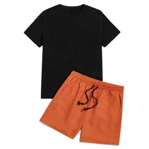 Venta al por mayor personalizado Hombres Verano unisex pantalones cortos conjunto de logotipo personalizado acogedor algodón camiseta y conjunto corto - Product Image 5