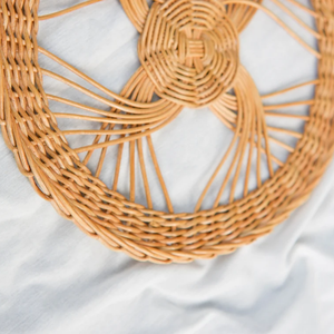 Salvamanteles Redondo de Ratán Natural Tejido a Mano, Resistente al Calor, para Cocina - Product Image 3