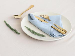 100% servilletas de tela de lino en óxido, servilletas de fiesta de boda de Navidad suavizadas hechas a mano para cocina servilletas de lino suave - Product Image 4