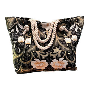 Sac à main Eliel Leaf Pattern pour femmes Sac à main en PU avec fermeture éclair et fourre-tout classique à la mode pour les vacances - Product Image 1