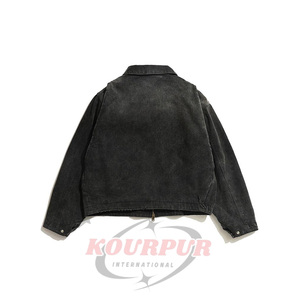 Veste pour homme OEM, style streetwear, vintage, en toile, veste de mécanicien, veste de travail Detroit, veste utilitaire en toile pour homme - Product Image 4