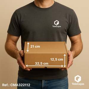 Caja postal de cartón resistente de 32.5x21x12.5 cm, autoensamblable, con tapa, para organizar ropa y zapatos (Anonymous) - Product Image 3