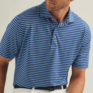 Chemises polo de sport de golf pour hommes de haute qualité respirantes en gros, taille réelle, coupe athlétique - Product Image 1