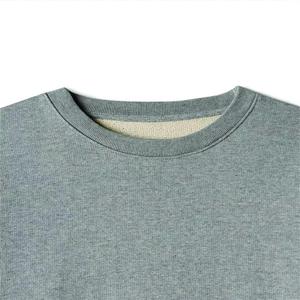 Venta al por mayor Unisex invierno bordado 210 gramos Regular Fit hombres 100% algodón cuello redondo ropa de calle personalizada - Product Image 5