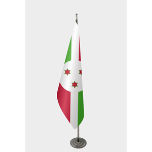 Bandera Oficial de Burundi para Interiores, Bandera Mundial Personalizada, Impresa con Técnica Digital, Hecha de Poliéster, Seda, Plástico, Seguro Automotriz - Product Image 1