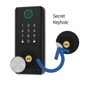 Serratura Elettrica Intelligente D328TF con Riconoscimento Impronte Digitali e Password, Compatibile con Porte in Legno e Alluminio - Tuya - Product Image 6