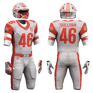 Uniforme de football américain de qualité supérieure, respirant, à manches courtes, dernier design, haute qualité - Product Image 1