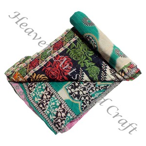 <b>Kantha</b> <b>Quilt</b> Gudari <b>Kantha</b> <b>Quilt</b> Gudari Hot Selling Wholesale Gold Supplier GD2083 Handmade <b>Kantha</b> <b>Quilt</b> Cotton Printed Indian - Product Image 4