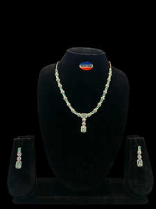 Festival traditionnel en laiton américain diamant ensemble de bijoux colliers de mariage à la mode - Product Image 5