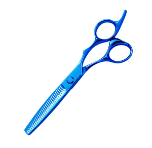 Tijeras de adelgazamiento de doble cara de 6 pulgadas de arcoíris, tijeras de dientes dobles, tijera de adelgazamiento de corte de pelo texturizante de mezcla de doble hoja - Product Image 2