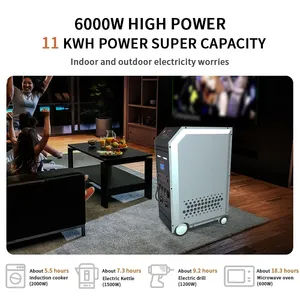 ソーラーパネル6000Wポータブル発電機家庭用超高速充電MPPT EU米国屋外医療家庭用