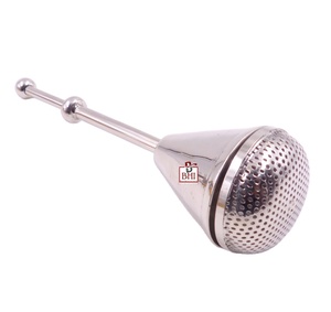 Passoire en laiton, accessoires de cuisine en métal pour faire passer les liquides des aliments, design antique, outils de cuisine pour la maison et la cuisine - Product Image 2