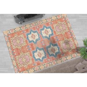 Alfombra con Estampado de Patrones Geométricos - Diseño Azteca y Navajo Moderno, con Pelo Suave - Product Image 3