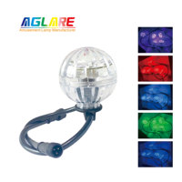 60mm 24V 16pcs Leds Programme RVB Lumières LED Fairground Cabochon Lumière Amusement Amusement Éclairage LED Pixel