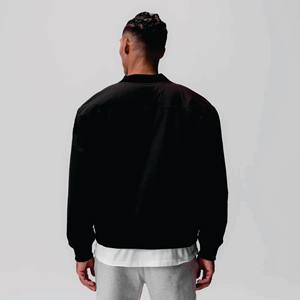 Blouson d'aviateur Letterman à logo de taille personnalisée avec patchs en chenille broderie chic blousons d'aviateur Flight Baseball - Product Image 5