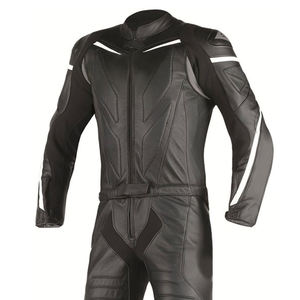Combinaison de moto en cuir de vachette personnalisée pour homme - Respirante, imperméable, coupe-vent, manches longues, protection toutes saisons 500g - Product Image 3