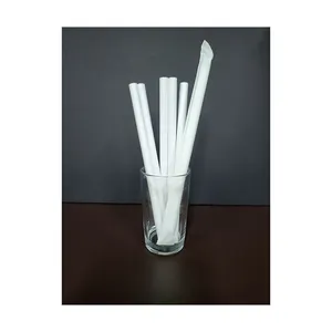 In Korea Best Selling Product High temperature manufacturing and Eco-Friendly made Paper Straw Bubble tea(white/4ply)
