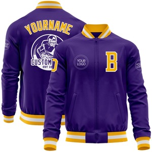Direct Industry Wholesale Casual Winter Custom White Crimson-Gold Bomber Full-Snap Varsity Letterman Two Tone <b>Hoodie</b> Jacket - Product Image 2