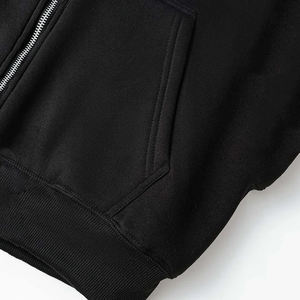 Venta al por mayor Unisex de alta calidad 100% algodón personalizado Sudadera con capucha en blanco cremallera completa cara Zip Up Sudadera con capucha para los hombres - Product Image 4