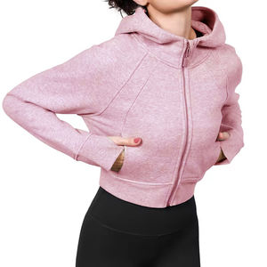 Sudadera con capucha corta personalizada para mujer, sudaderas y sudaderas informales para mujer, pulóver recortado, sudaderas con capucha extragrandes para mujer - Product Image 6