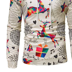 Sudadera con capucha de impresión por sublimación para hombre con colores personalizados, tamaño y logotipo, sudaderas con capucha de sublimación más vendidas para hombre con servicio OEM - Product Image 3