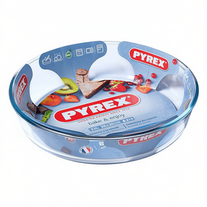 Plat à four en verre borosilicate Pyrex 26x6cm, moule à gâteau transparent, modèle 828B000 8046 - Product Image 2