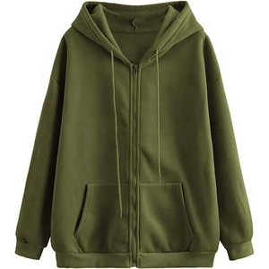 Sudadera con capucha minimalista con cremallera para hombre mezclada en tela de algodón con ajuste personalizado de alta calidad para la última ropa informal - Product Image 1