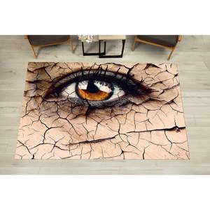 Alfombra de Chenilla con Diseño de Ojo Abstracto: Adorno Moderno para Pasillo - Product Image 3