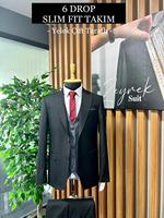 Costumes de mariage et d'affaires pour hommes, coupe ajustée, les plus populaires, grande taille, anti-plis, double boutonnage, sur mesure, première classe