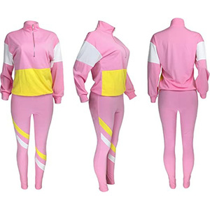 Survêtement deux pièces en velours pour femmes, vente en gros - Product Image 4