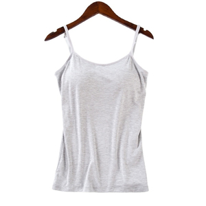 Top Corto Informal Básico sin Mangas para Mujer, Top de Tirantes con Cuello Redondo y Espalda Cruzada, Top de Canalé - Product Image 6